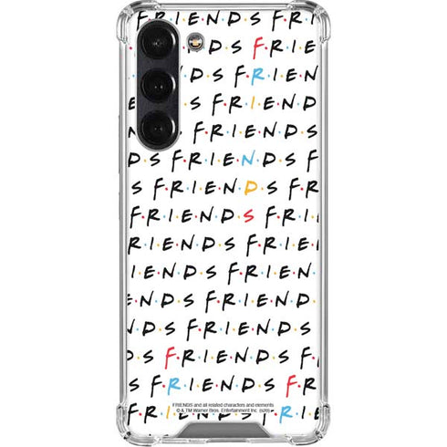 Warner Bros FRIENDS Pattern Galaxy S24 FE Clear Case